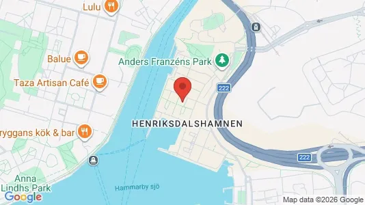 Lägenheter att hyra i Hammarbyhamnen - kort over placeringen