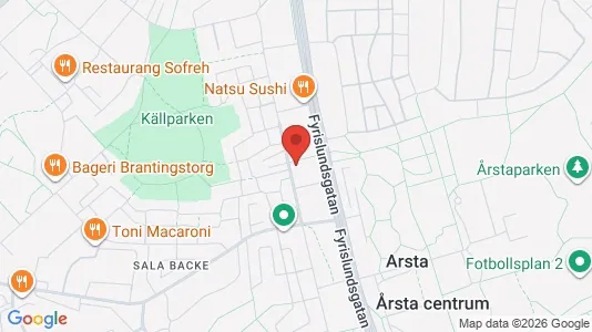 Lägenheter att hyra i Uppsala - kort over placeringen