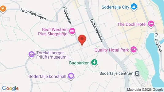 Lägenheter att hyra i Södertälje - kort over placeringen