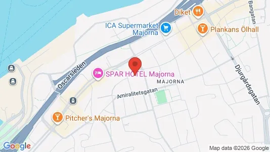 Lägenheter att hyra i Majorna-Linné - kort over placeringen