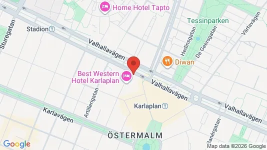 Lägenheter att hyra i Östermalm - kort over placeringen