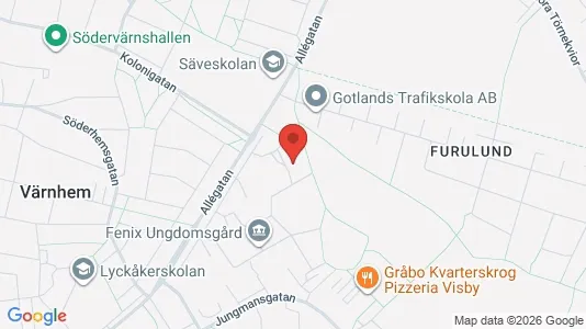 Lägenheter att hyra i Gotland - kort over placeringen