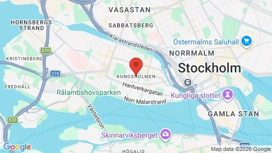 Lägenheter att hyra i Kungsholmen - kort over placeringen
