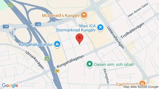 Lägenheter att hyra i Kungälv - kort over placeringen