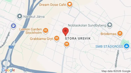 Lägenheter att hyra i Sundbyberg - kort over placeringen