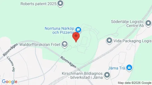 Lägenheter att hyra i Södertälje - kort over placeringen