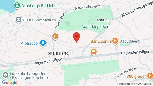 Lägenheter att hyra i Söderort - kort over placeringen