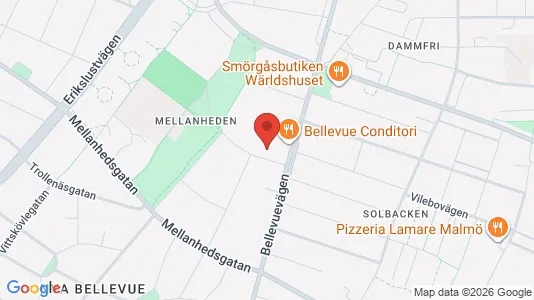 Lägenheter att hyra i Malmö Centrum - kort over placeringen