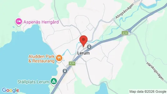 Lägenheter att hyra i Lerum - kort over placeringen