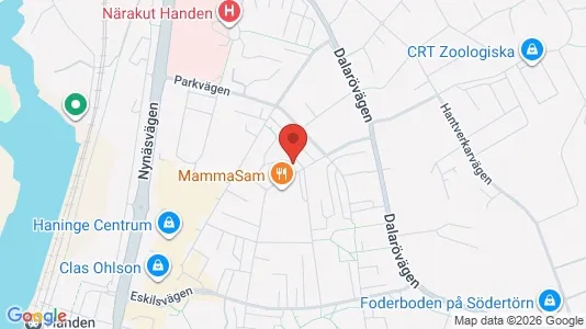 Lägenheter att hyra i Haninge - kort over placeringen