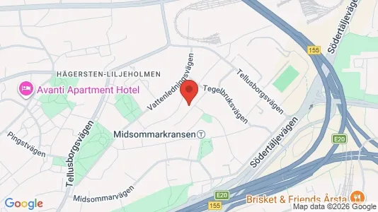 Lägenheter att hyra i Söderort - kort over placeringen