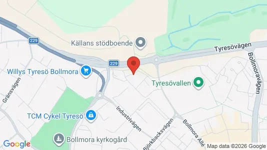 Lägenheter att hyra i Tyresö - kort over placeringen