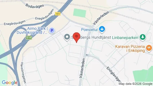 Lägenheter att hyra i Enköping - kort over placeringen