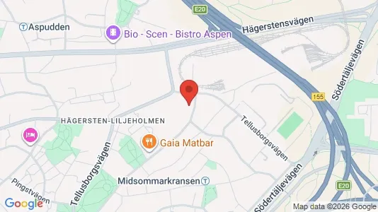 Lägenheter att hyra i Söderort - kort over placeringen