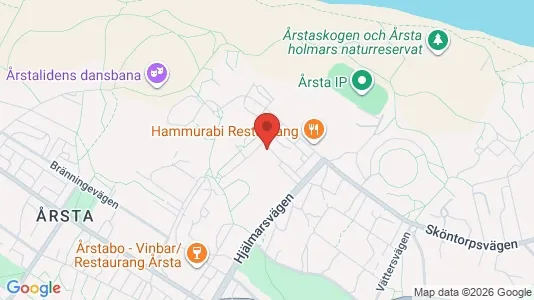 Lägenheter att hyra i Hammarbyhamnen - kort over placeringen