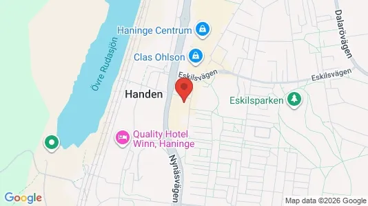 Lägenheter att hyra i Haninge - kort over placeringen