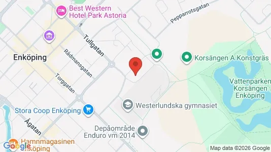 Lägenheter att hyra i Enköping - kort over placeringen