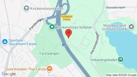 Lägenheter att hyra i Huddinge - kort over placeringen