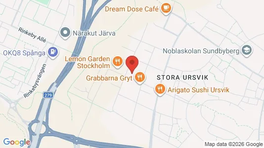 Lägenheter att hyra i Sundbyberg - kort over placeringen
