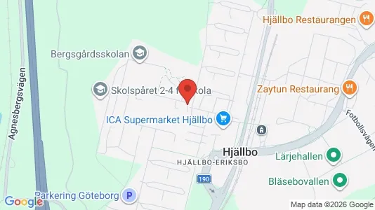 Lägenheter att hyra i Angered - kort over placeringen
