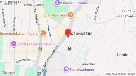 Lägenheter att hyra i Göteborg Centrum - kort over placeringen
