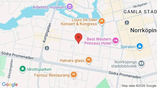 Lägenheter att hyra i Norrköping - kort over placeringen