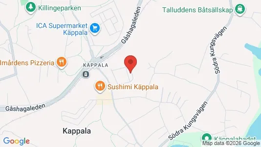 Lägenheter att hyra i Lidingö - kort over placeringen