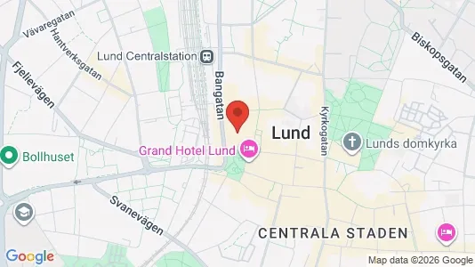 Lägenheter att hyra i Lund - kort over placeringen