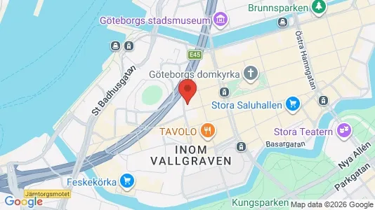 Lägenheter att hyra i Göteborg Centrum - kort over placeringen