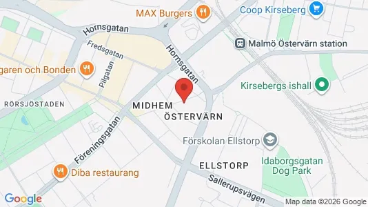 Lägenheter att hyra i Malmö Centrum - kort over placeringen