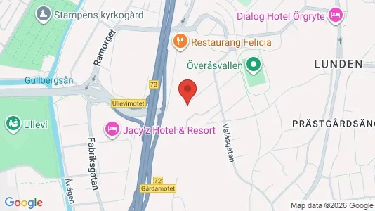 Lägenheter att hyra i Örgryte-Härlanda - kort over placeringen