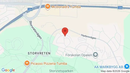 Lägenheter att hyra i Botkyrka - kort over placeringen