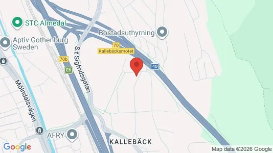 Lägenheter att hyra i Örgryte-Härlanda - kort over placeringen