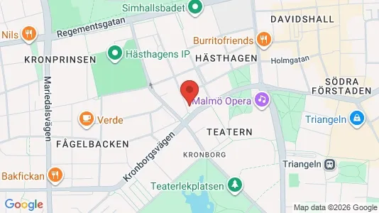 Lägenheter att hyra i Malmö Centrum - kort over placeringen