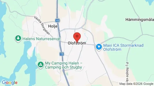 Lägenheter att hyra i Olofström - kort over placeringen