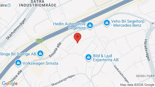 Lägenheter att hyra i Huddinge - kort over placeringen