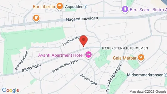 Lägenheter att hyra i Söderort - kort over placeringen
