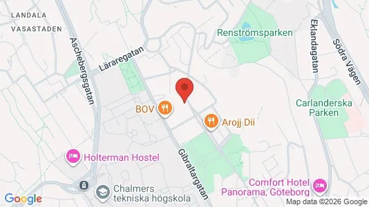 Lägenheter att hyra i Johanneberg - kort over placeringen
