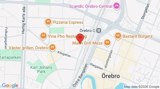 Lägenheter att hyra i Örebro - kort over placeringen