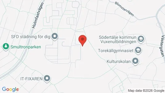 Lägenheter att hyra i Södertälje - kort over placeringen