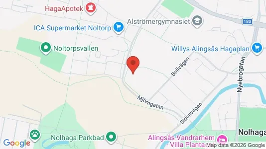 Lägenheter att hyra i Alingsås - kort over placeringen