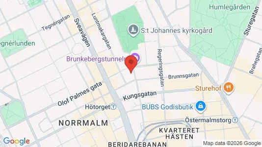 Lägenheter att hyra i Stockholm Innerstad - kort over placeringen