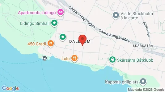 Lägenheter att hyra i Lidingö - kort over placeringen