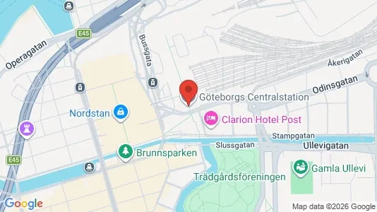 Lägenheter att hyra i Göteborg Centrum - kort over placeringen