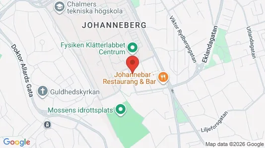 Lägenheter att hyra i Johanneberg - kort over placeringen