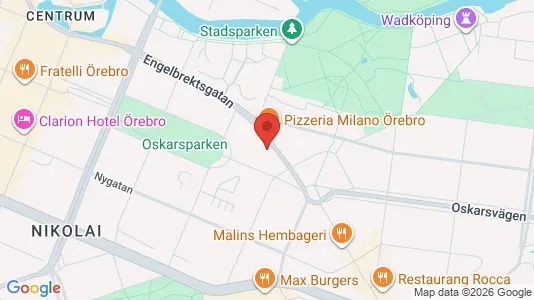 Lägenheter att hyra i Örebro - kort over placeringen