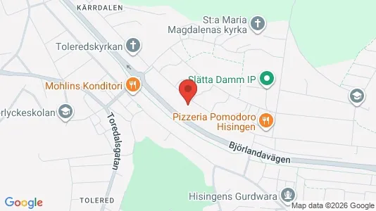Lägenheter att hyra i Lundby - kort over placeringen