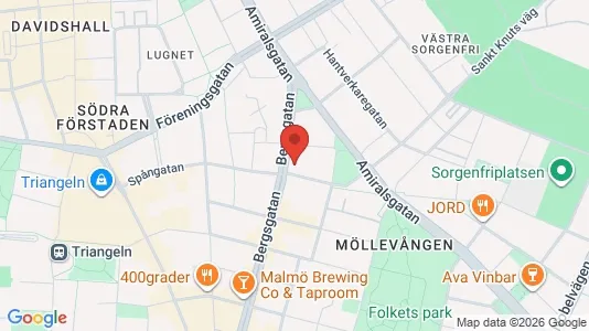 Lägenheter att hyra i Malmö Centrum - kort over placeringen