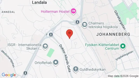 Lägenheter att hyra i Johanneberg - kort over placeringen