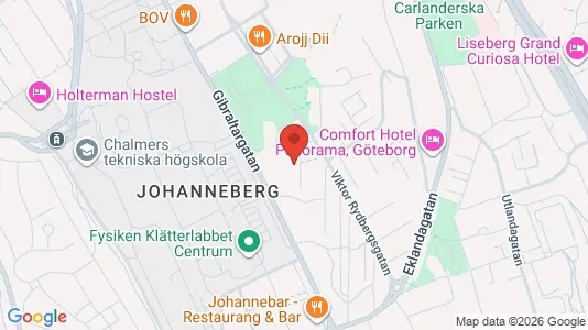 Lägenheter att hyra i Johanneberg - kort over placeringen